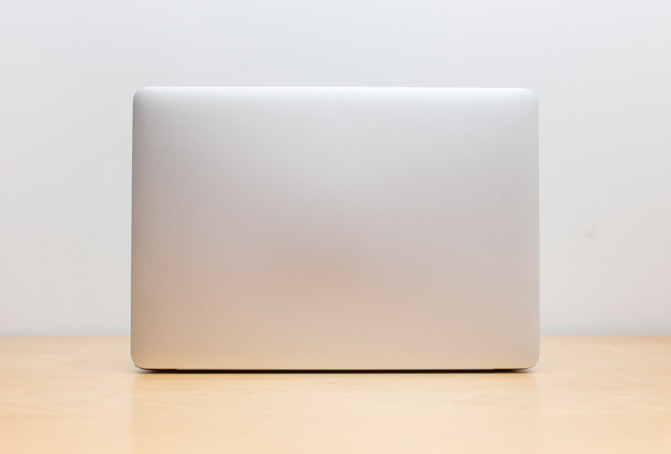 Front view laptop